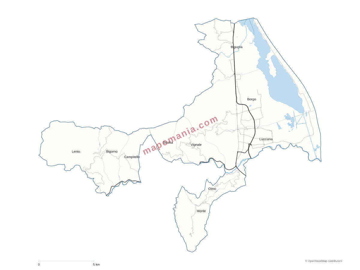 Carte de CC de Marana-Golo à personnaliser