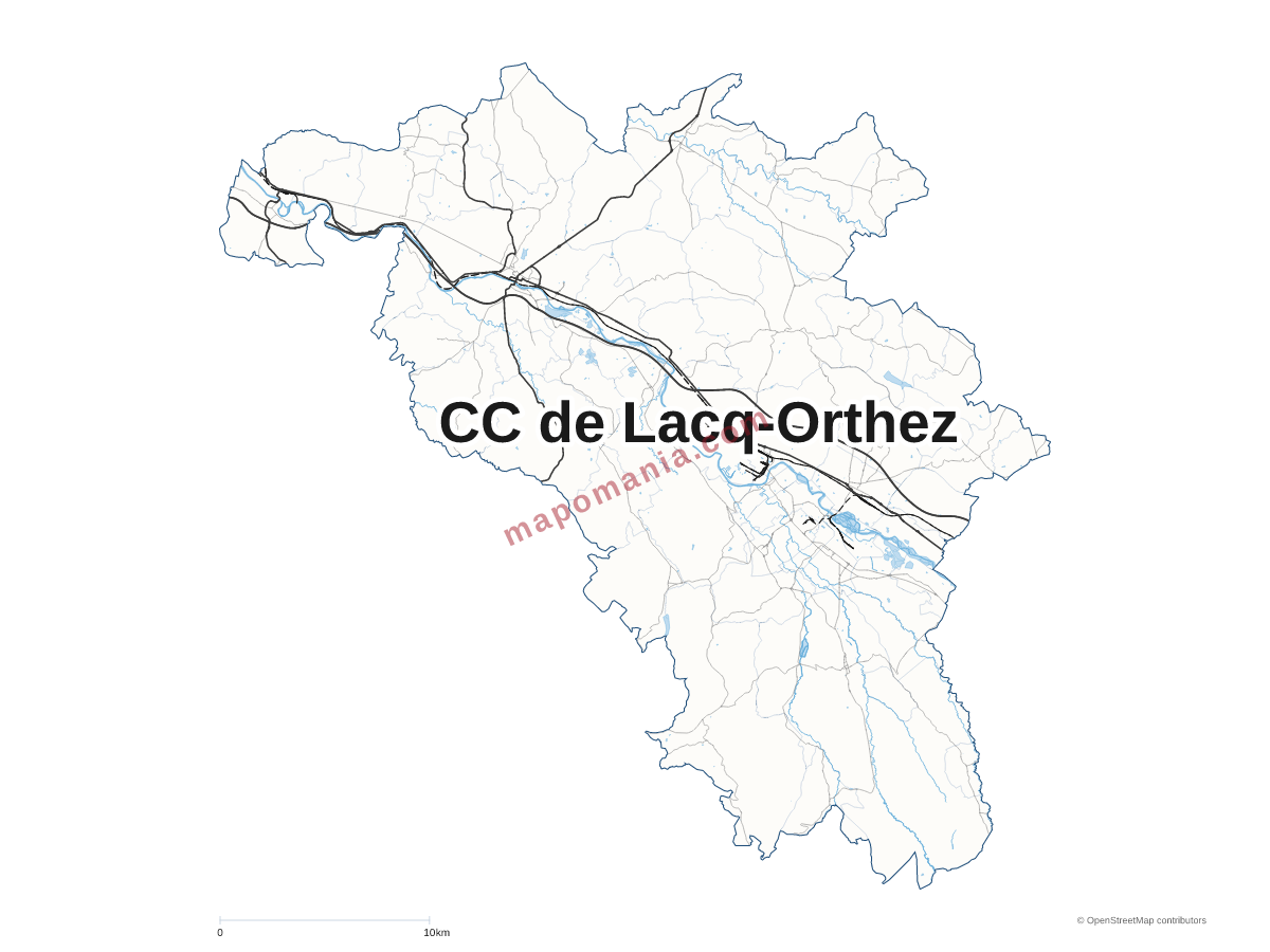 Carte de CC de Lacq-Orthez à personnaliser