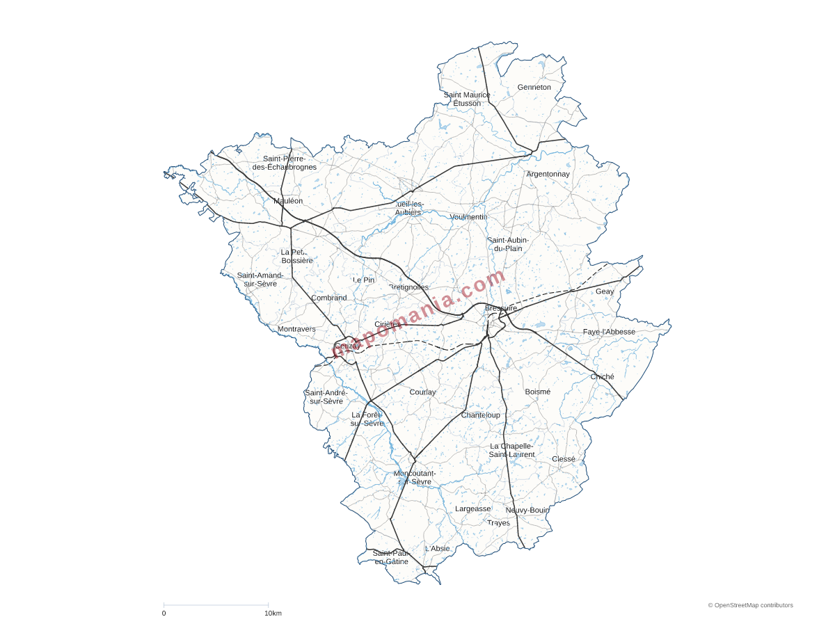 Carte de CA du Bocage Bressuirais à personnaliser