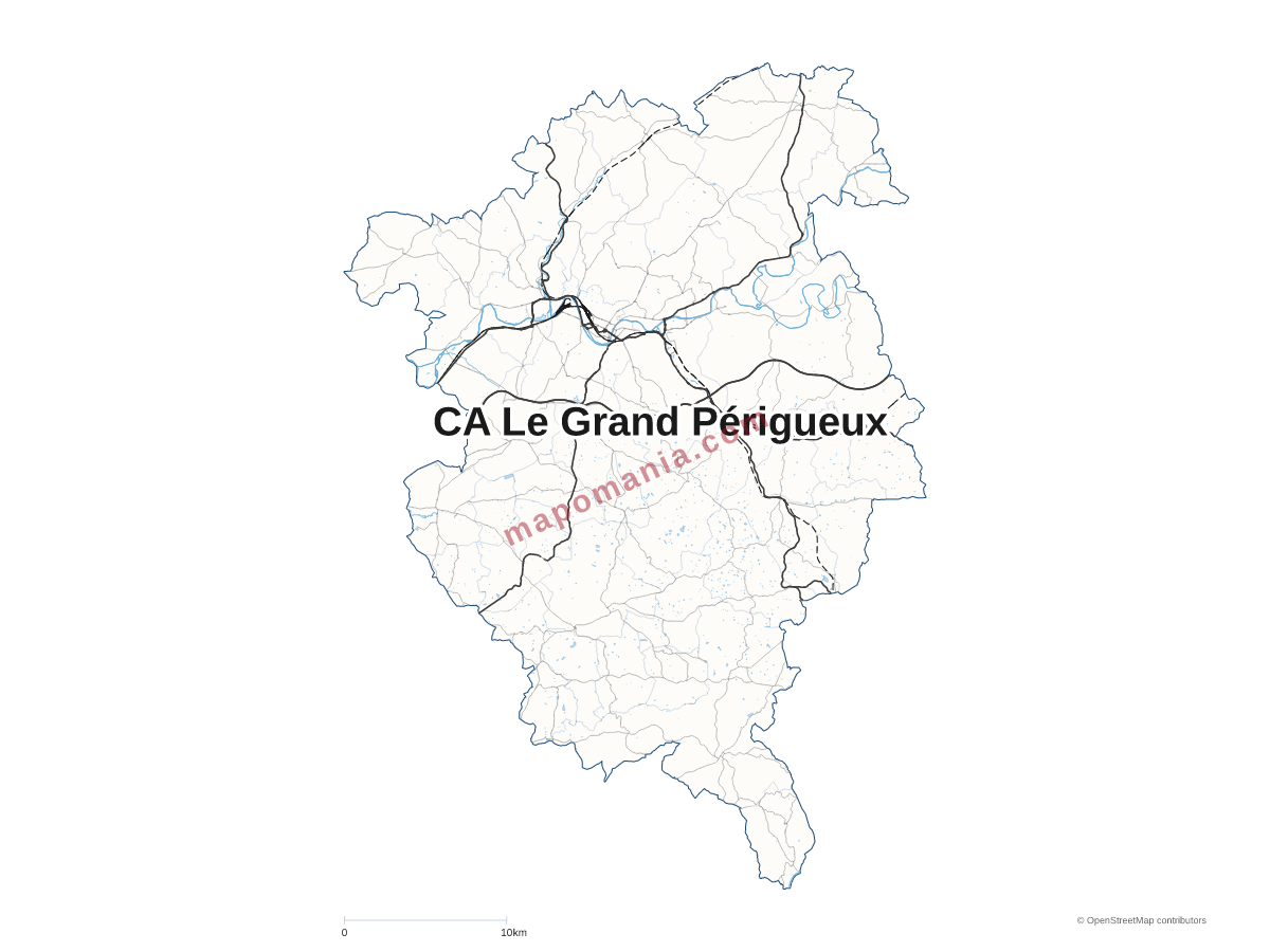Carte de CA Le Grand Périgueux à personnaliser