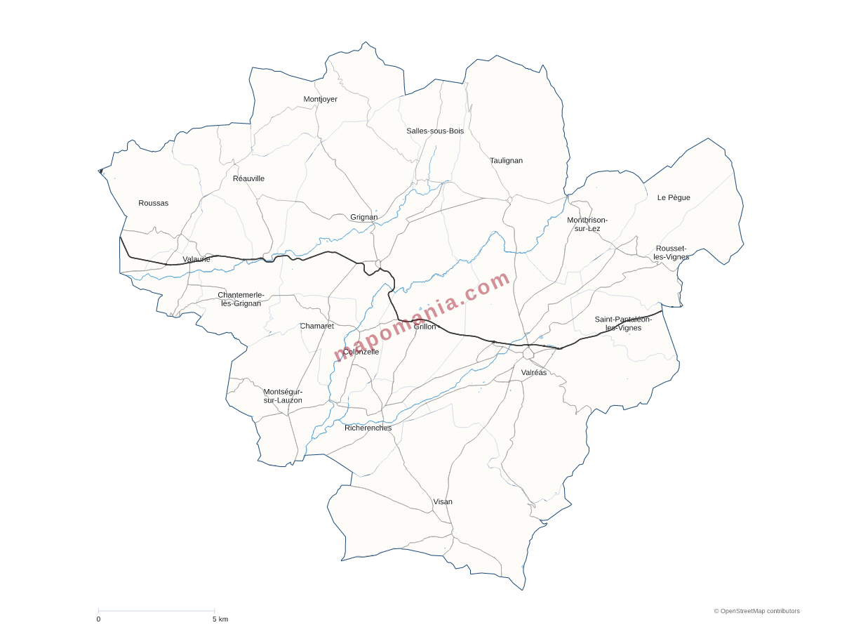 Carte de CC Enclave des Papes - Pays de Grignan à personnaliser