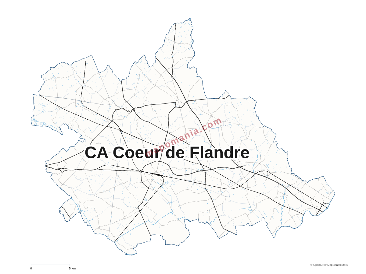 Carte de CA Coeur de Flandre à personnaliser