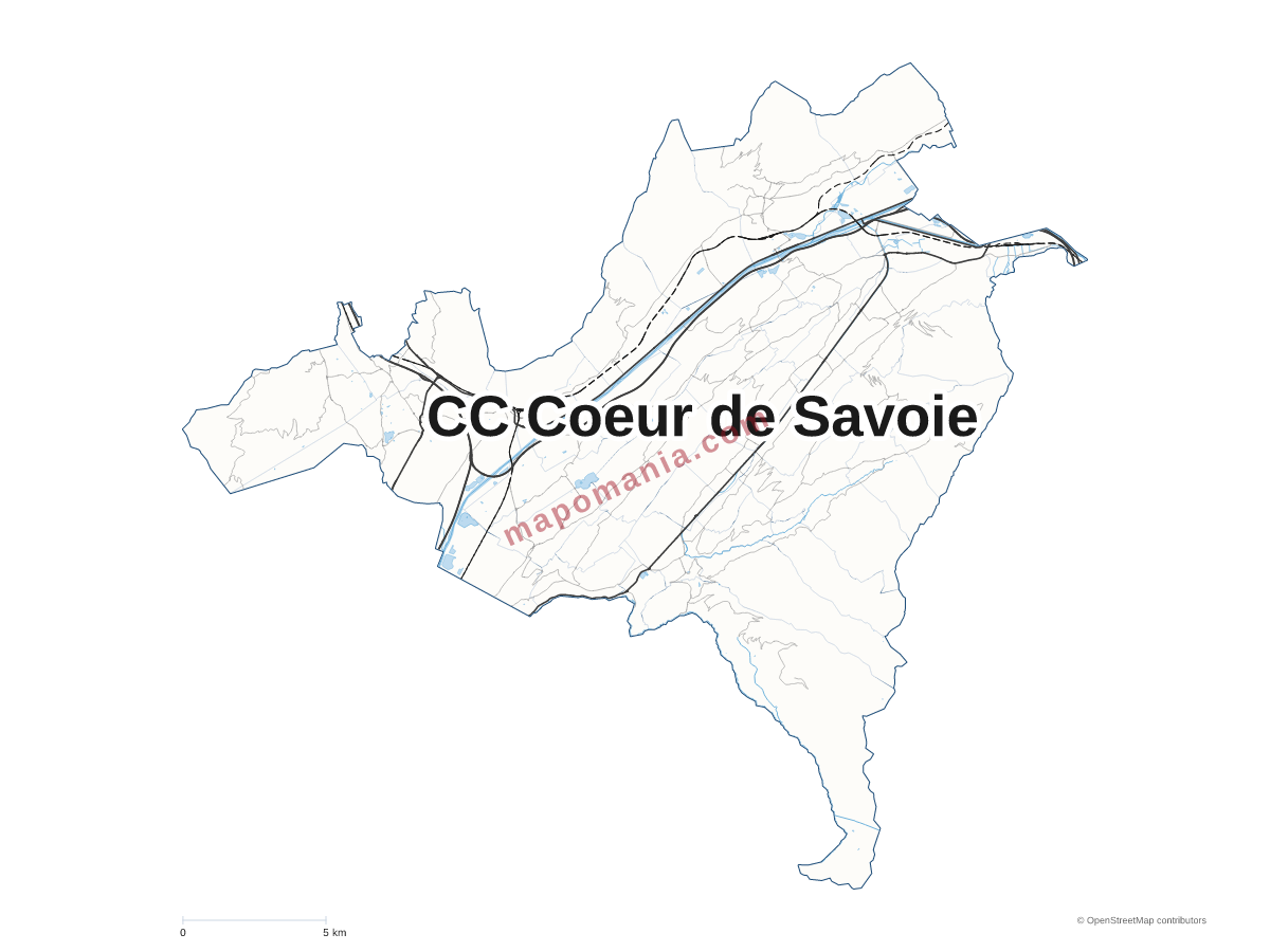 Carte de CC Coeur de Savoie à personnaliser