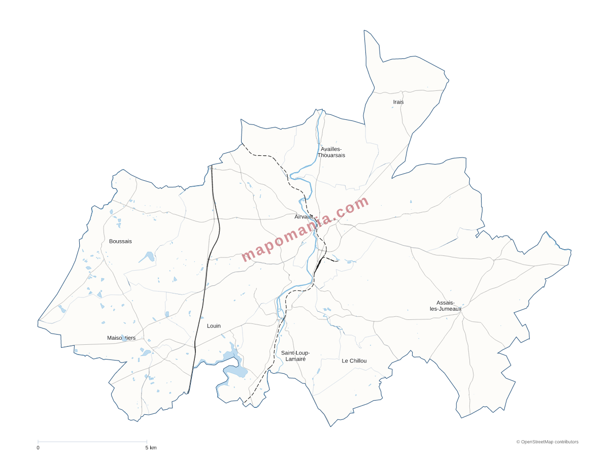 Carte de CC Airvaudais-Val du Thouet à personnaliser
