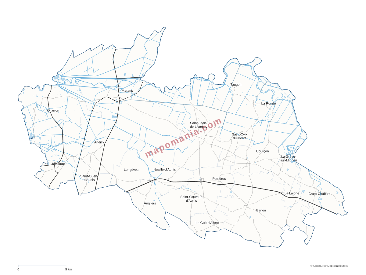Carte de CC Aunis Atlantique à personnaliser