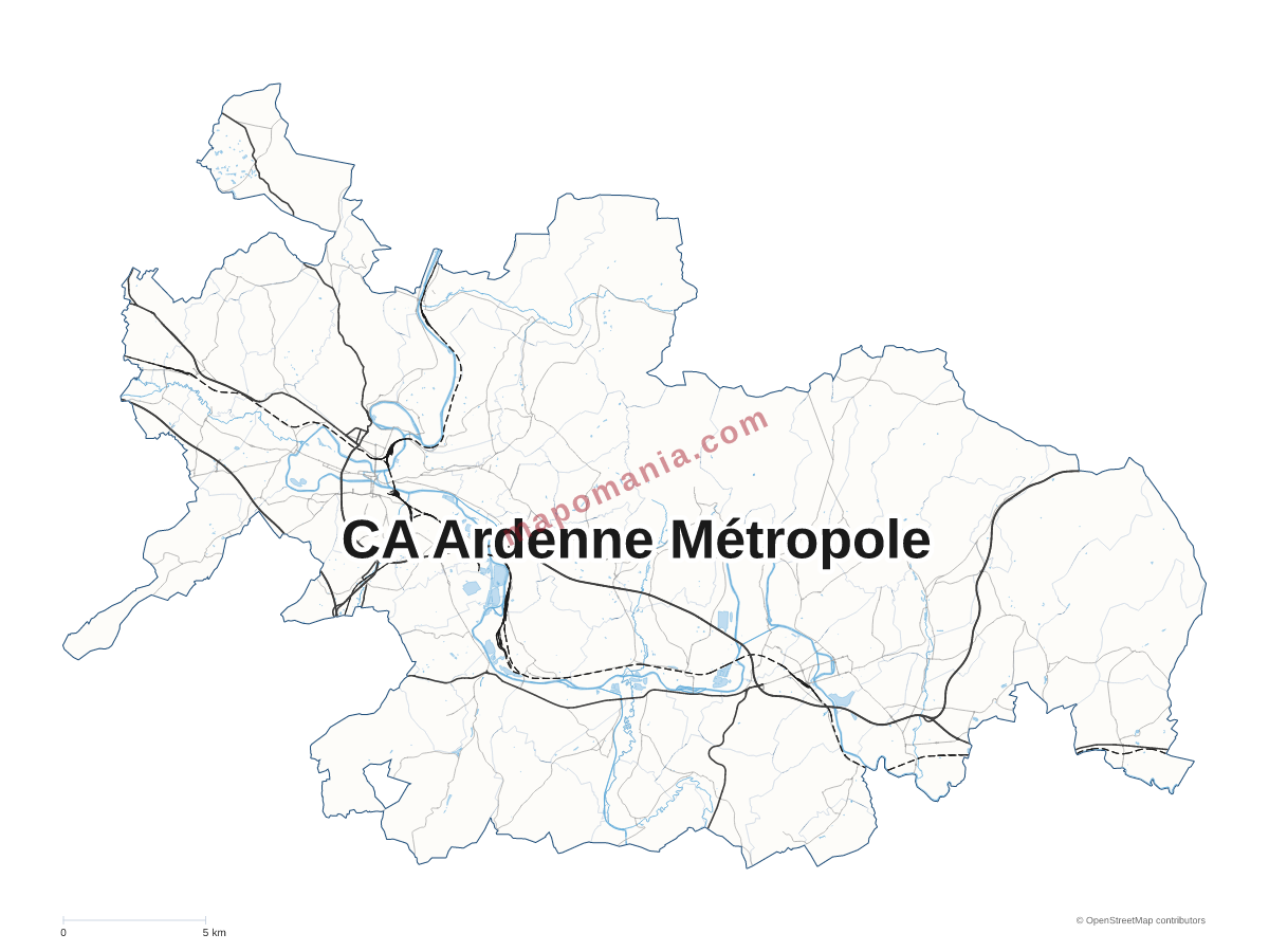 Carte de CA Ardenne Métropole à personnaliser