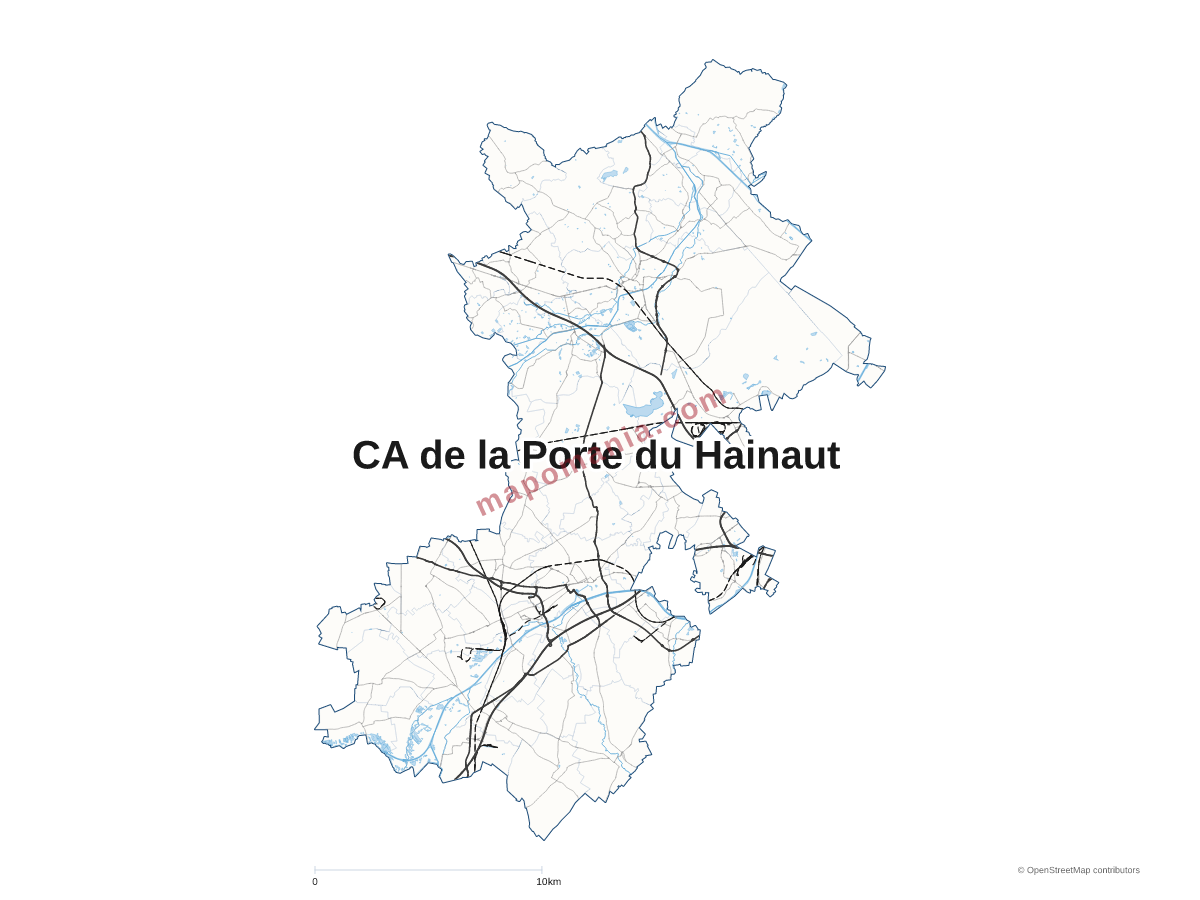 Carte de CA de la Porte du Hainaut à personnaliser