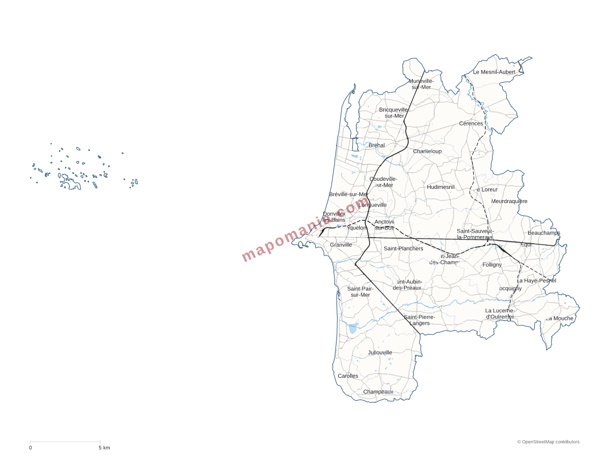 Carte de CC de Granville, Terre et Mer à personnaliser