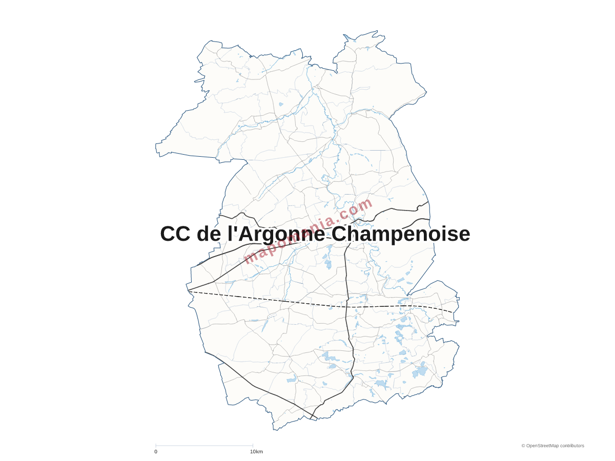 Carte de CC de l'Argonne Champenoise à personnaliser