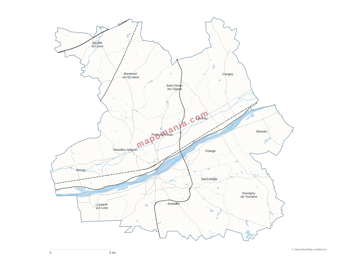 Carte de CC du Val d'Amboise à personnaliser