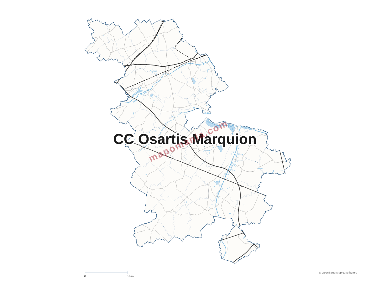Carte de CC Osartis Marquion à personnaliser