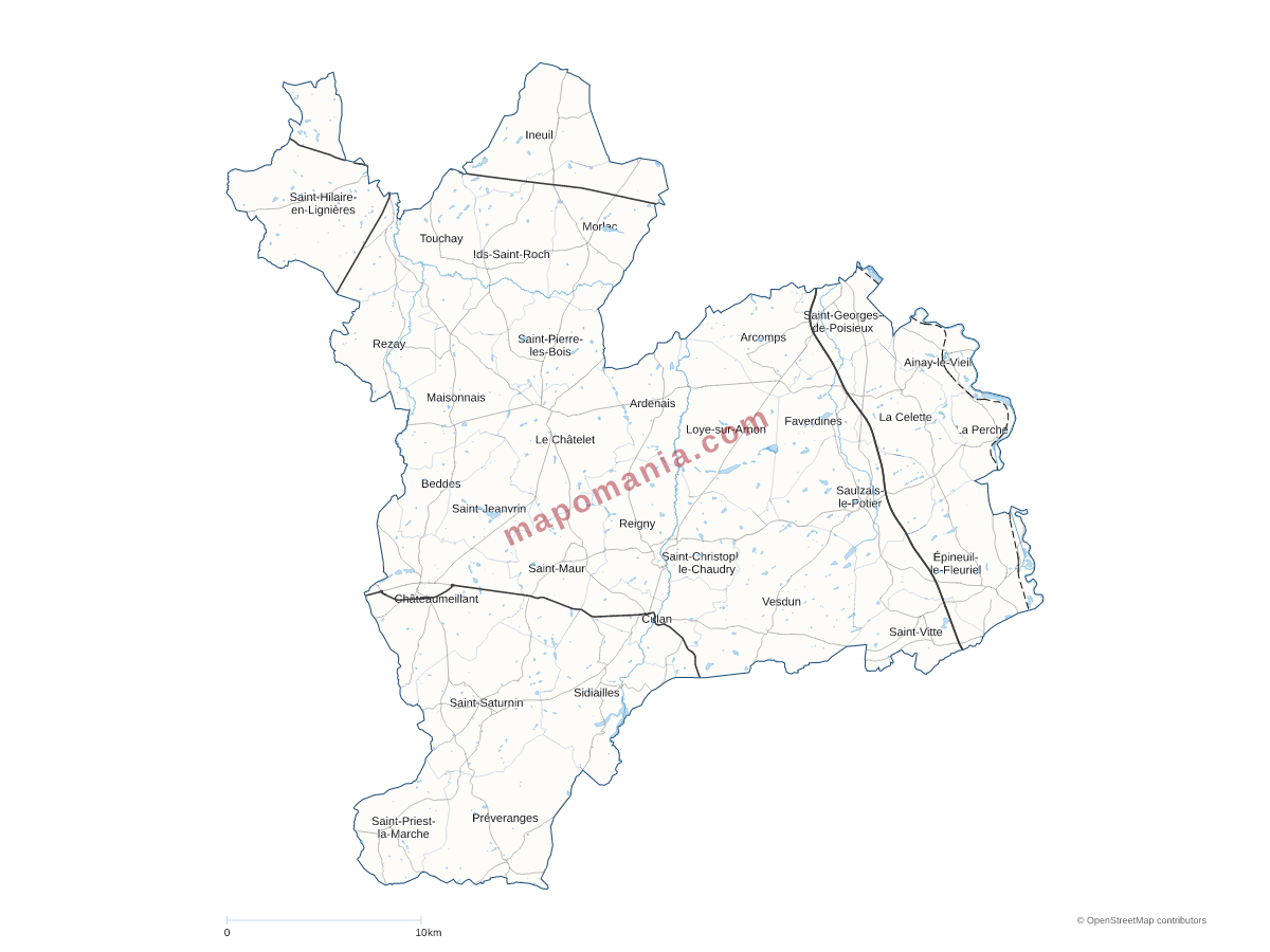 Carte de CC Berry Grand Sud à personnaliser