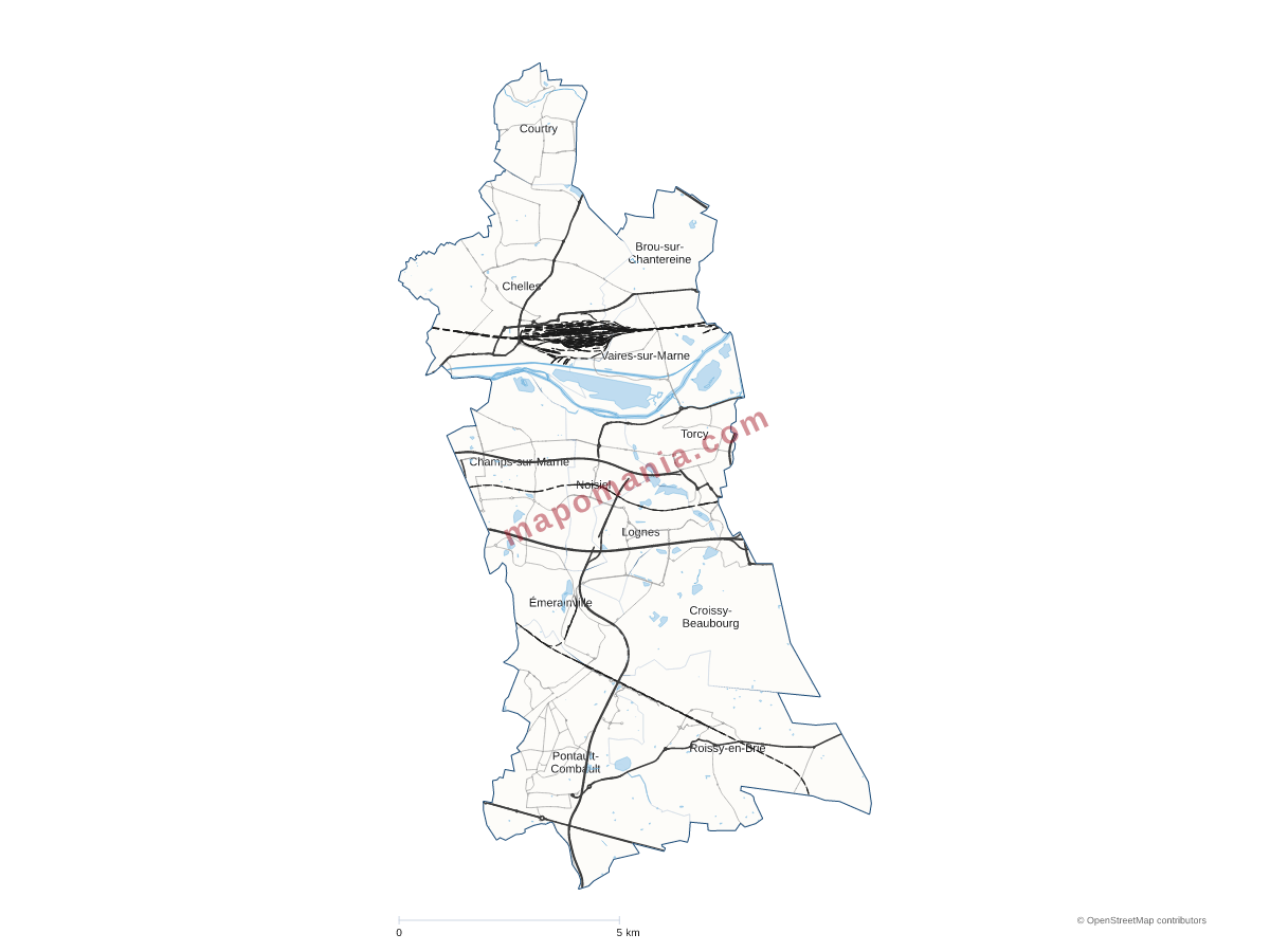 Carte de CA Paris - Vallée de la Marne à personnaliser