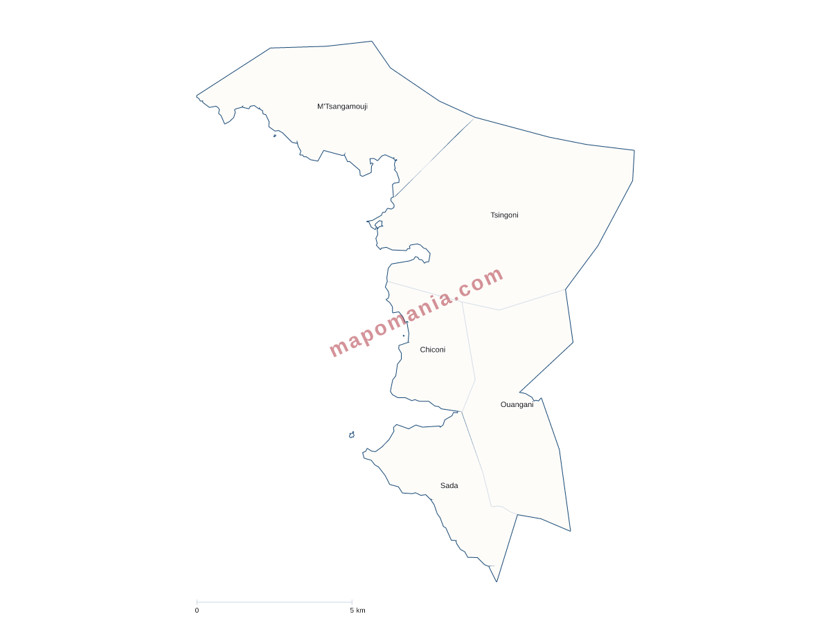 Carte de CC du Centre-Ouest à personnaliser