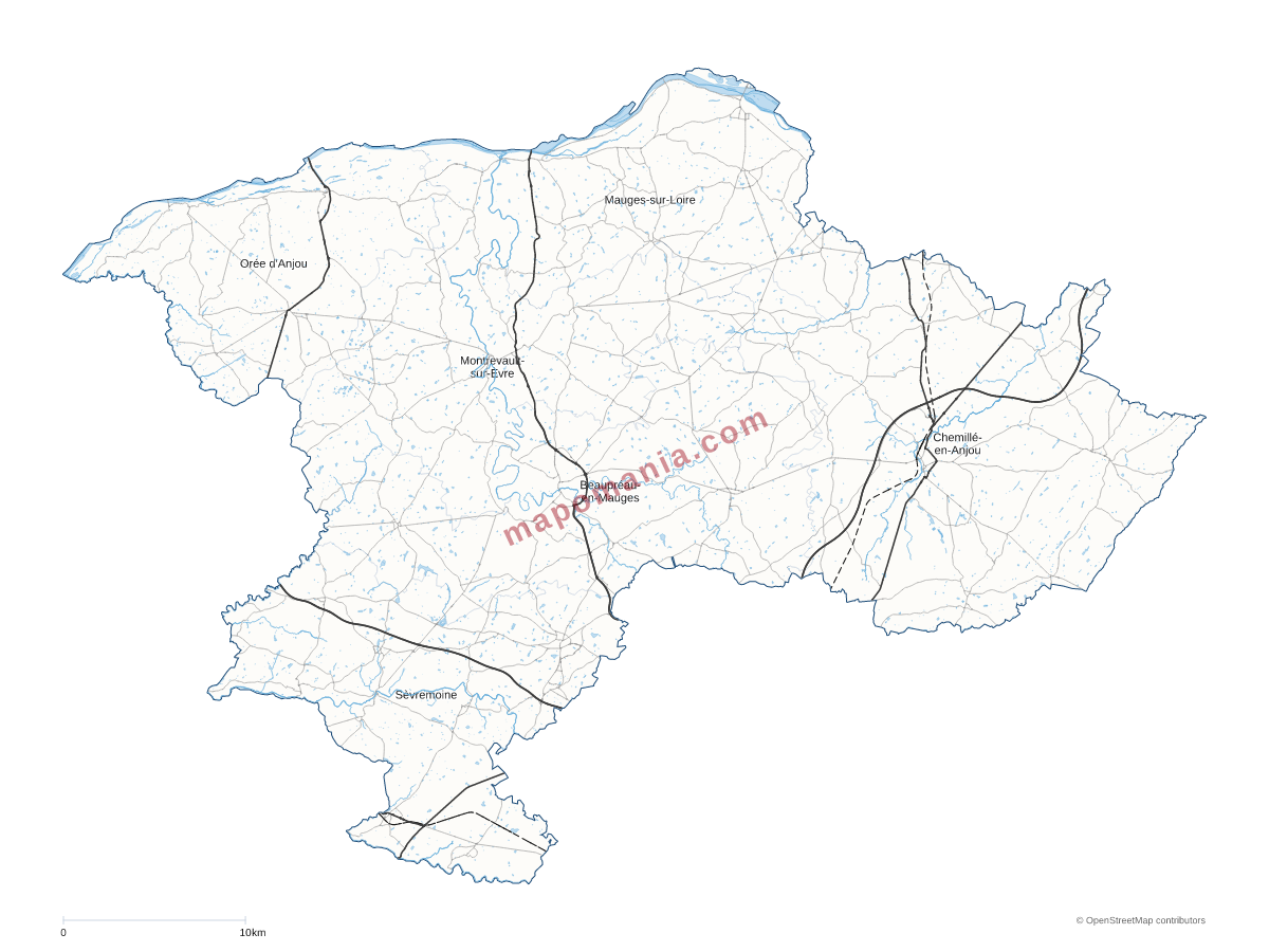 Carte de CA Mauges Communauté à personnaliser