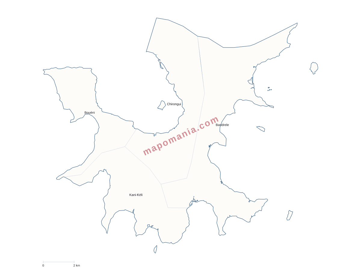 Carte de CC du Sud à personnaliser
