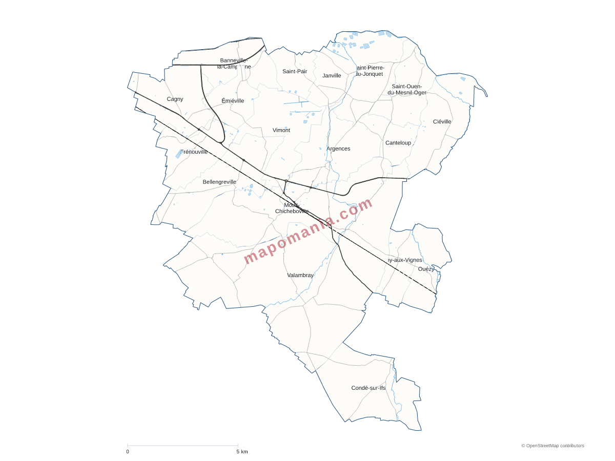 Carte de CC Val ès Dunes à personnaliser