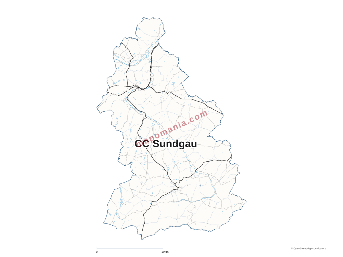 Carte de CC Sundgau à personnaliser