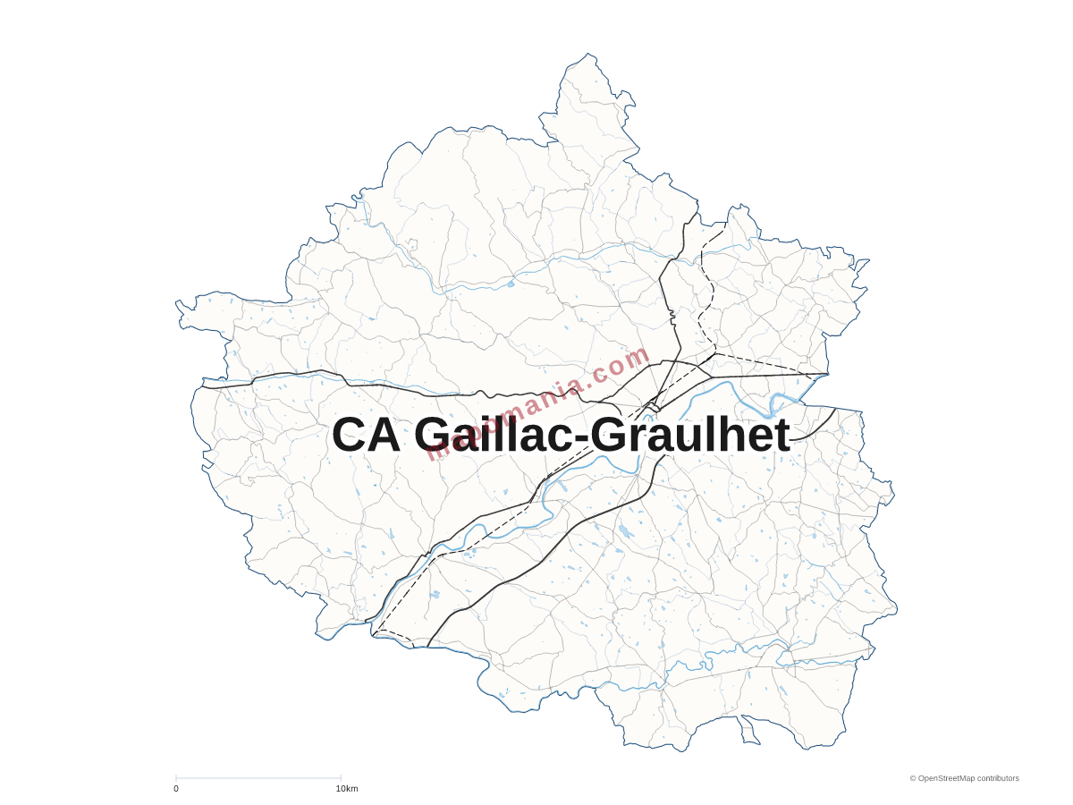 Carte de CA Gaillac-Graulhet à personnaliser