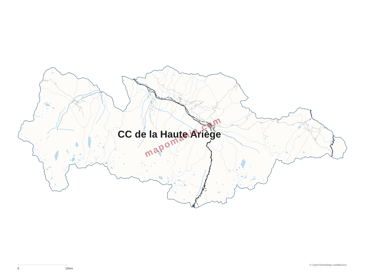 Carte de CC de la Haute Ariège à personnaliser
