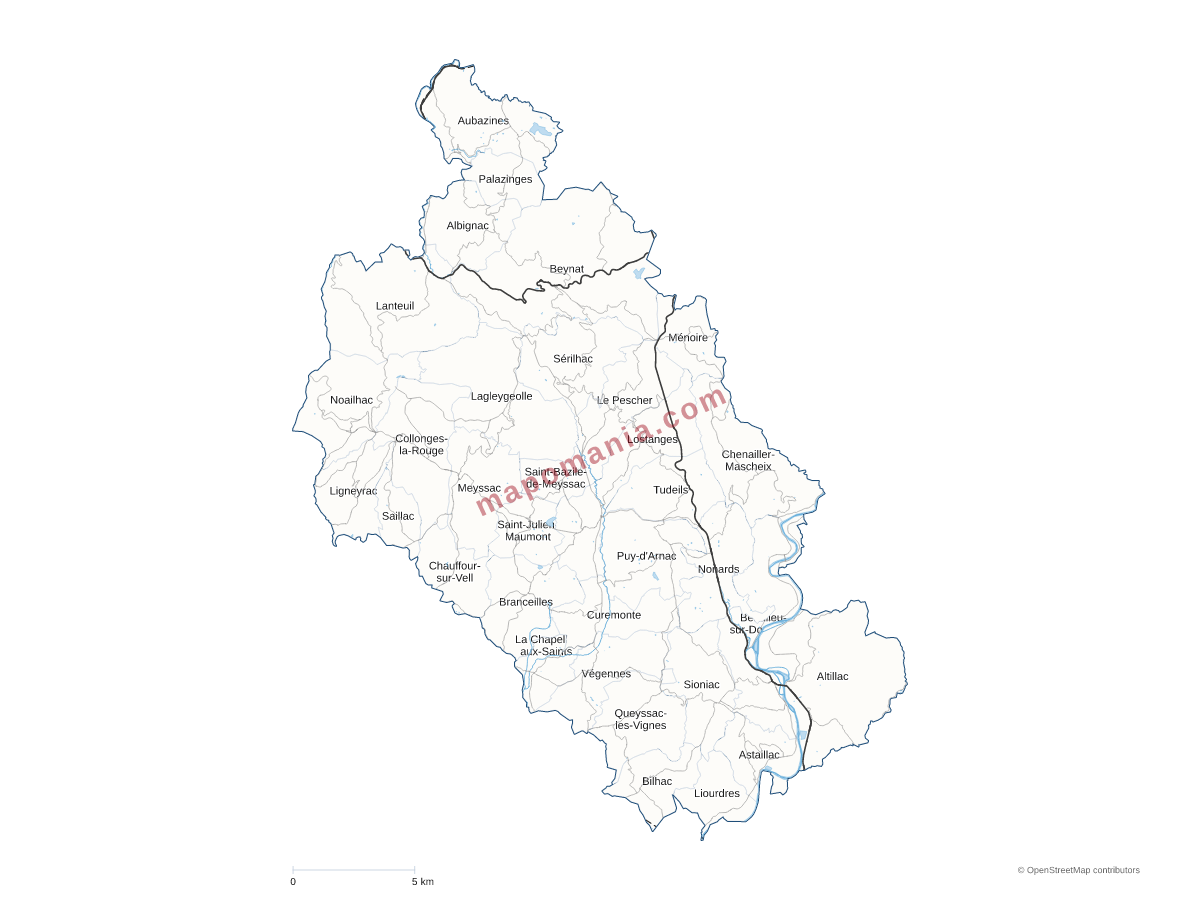 Carte de CC Midi Corrézien à personnaliser
