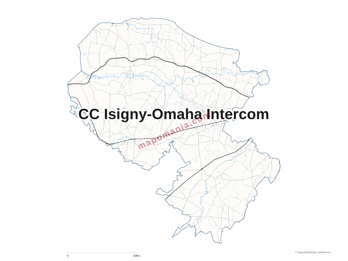 Carte de CC Isigny-Omaha Intercom à personnaliser