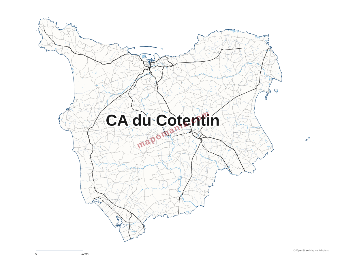 Carte de CA du Cotentin à personnaliser