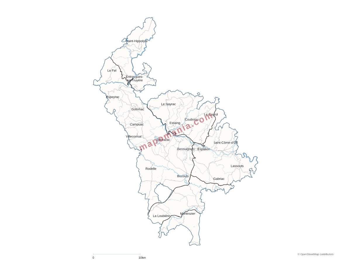 Carte de CC Comtal Lot et Truyère à personnaliser