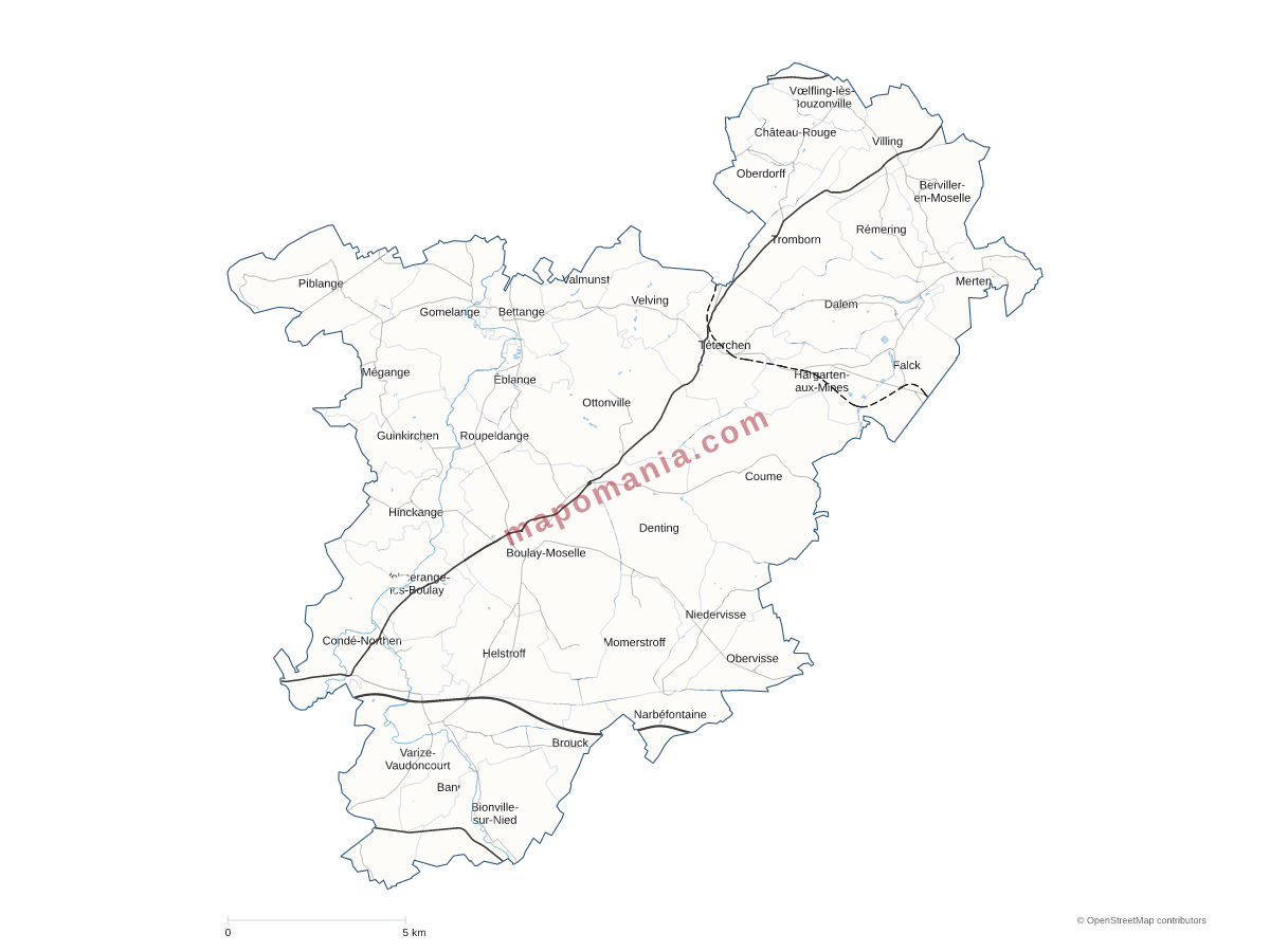 Carte de CC Houve - Pays Boulageois à personnaliser