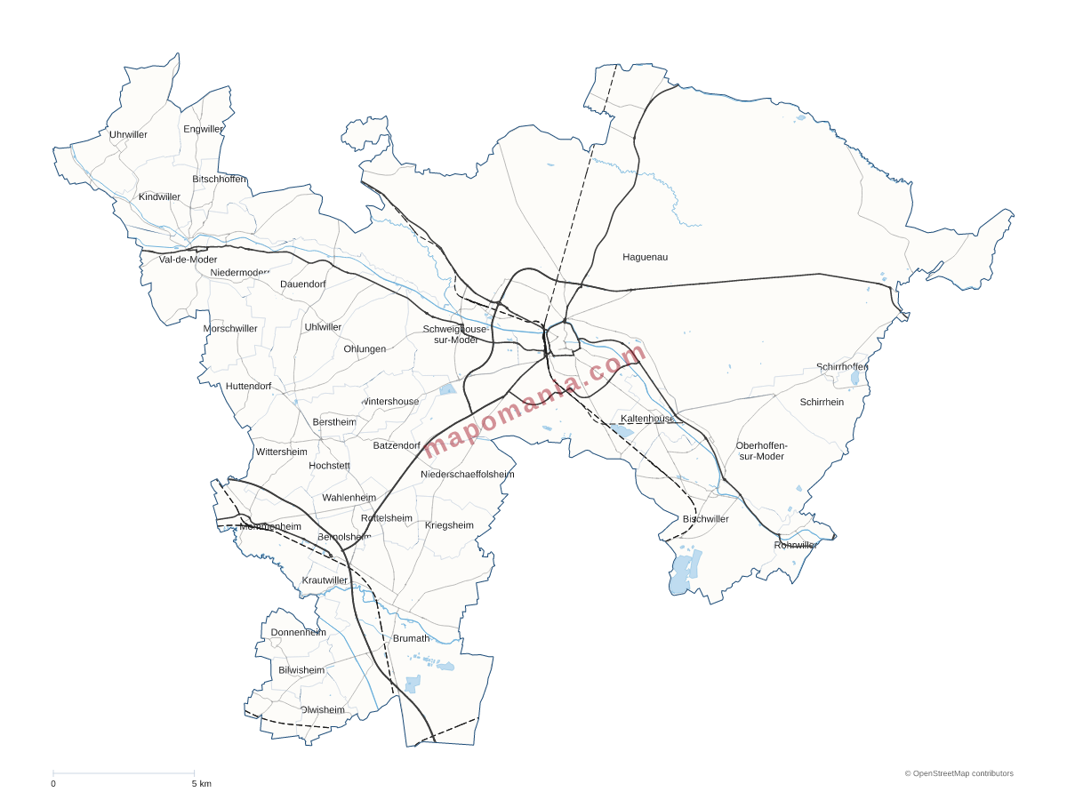 Carte de CA de Haguenau à personnaliser