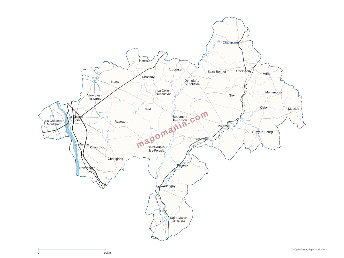 Carte de CC Les Bertranges à personnaliser