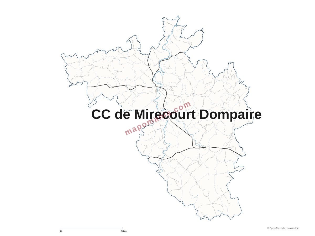Carte de CC de Mirecourt Dompaire à personnaliser