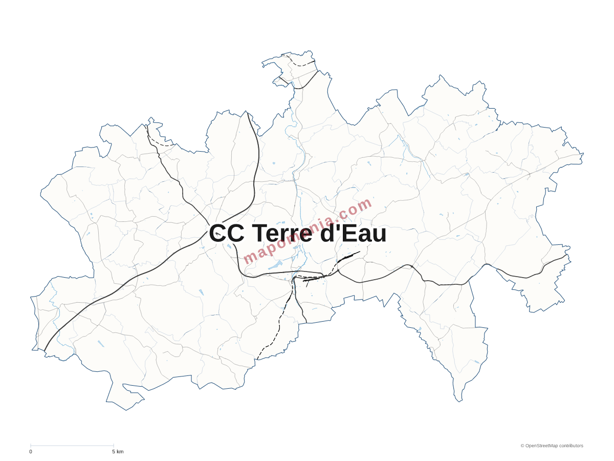 Carte de CC Terre d'Eau à personnaliser