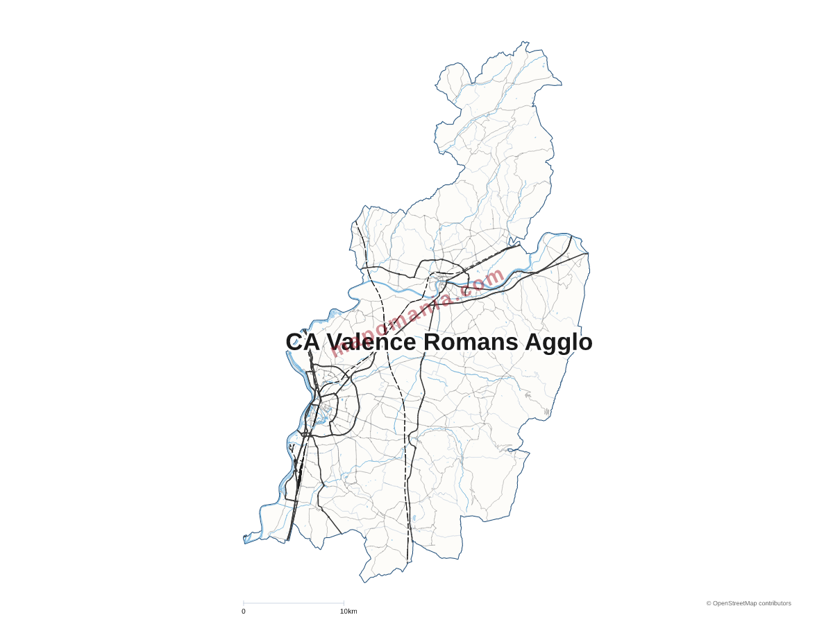 Carte de CA Valence Romans Agglo à personnaliser
