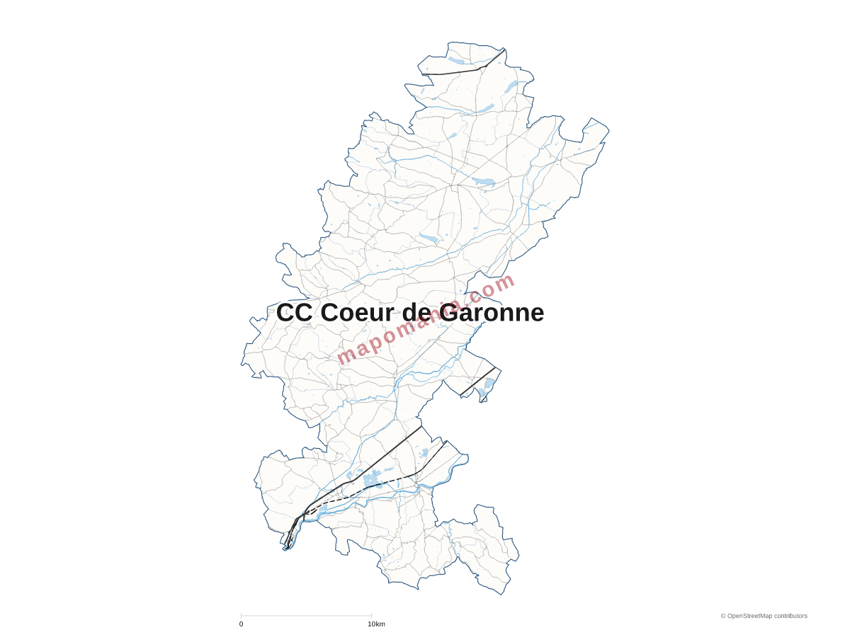 Carte de CC Coeur de Garonne à personnaliser
