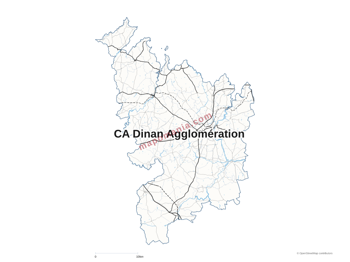 Carte de CA Dinan Agglomération à personnaliser
