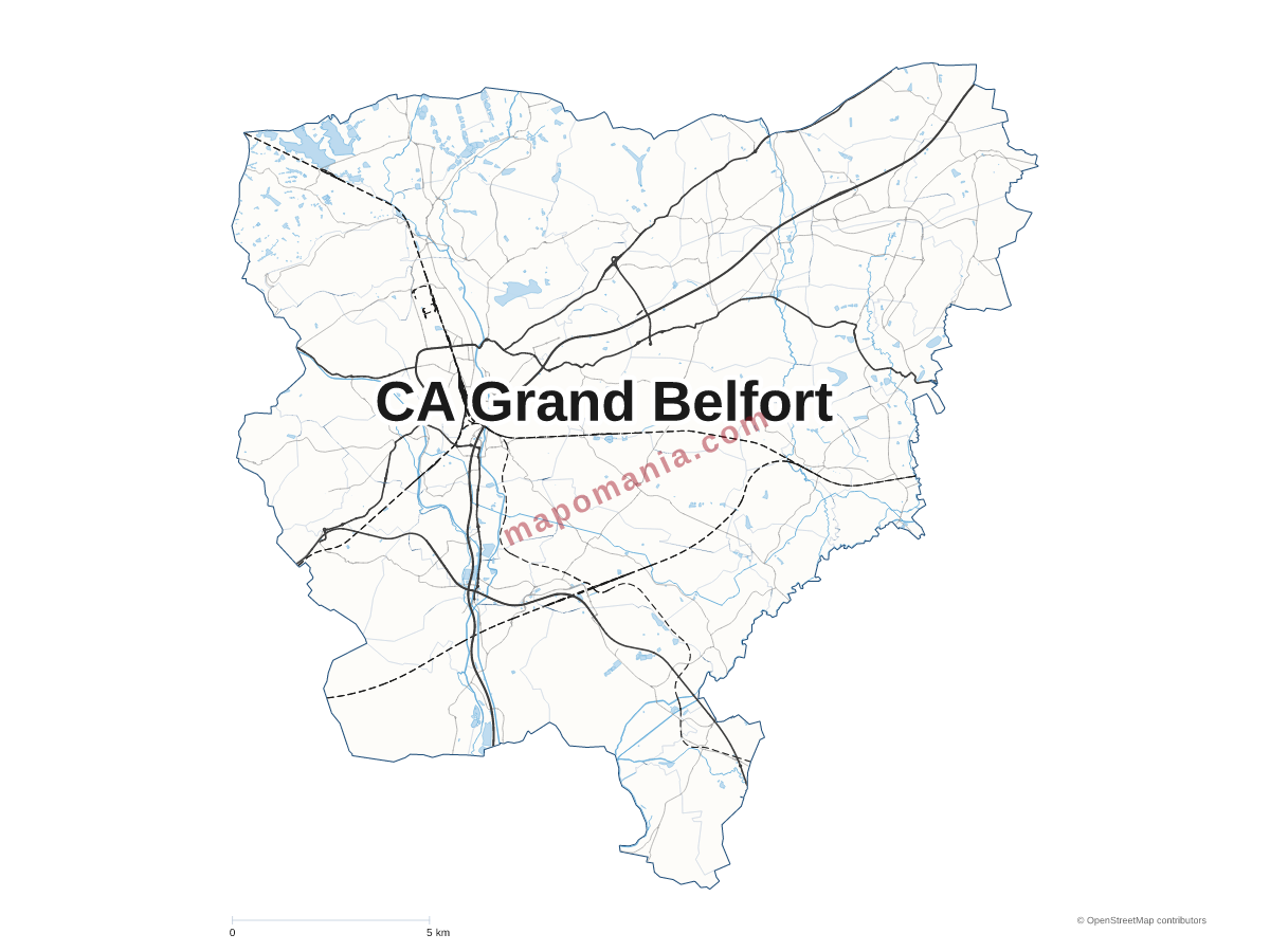 Carte de CA Grand Belfort à personnaliser