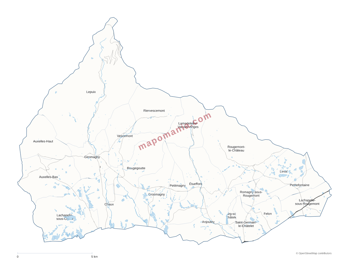 Carte de CC des Vosges du Sud à personnaliser