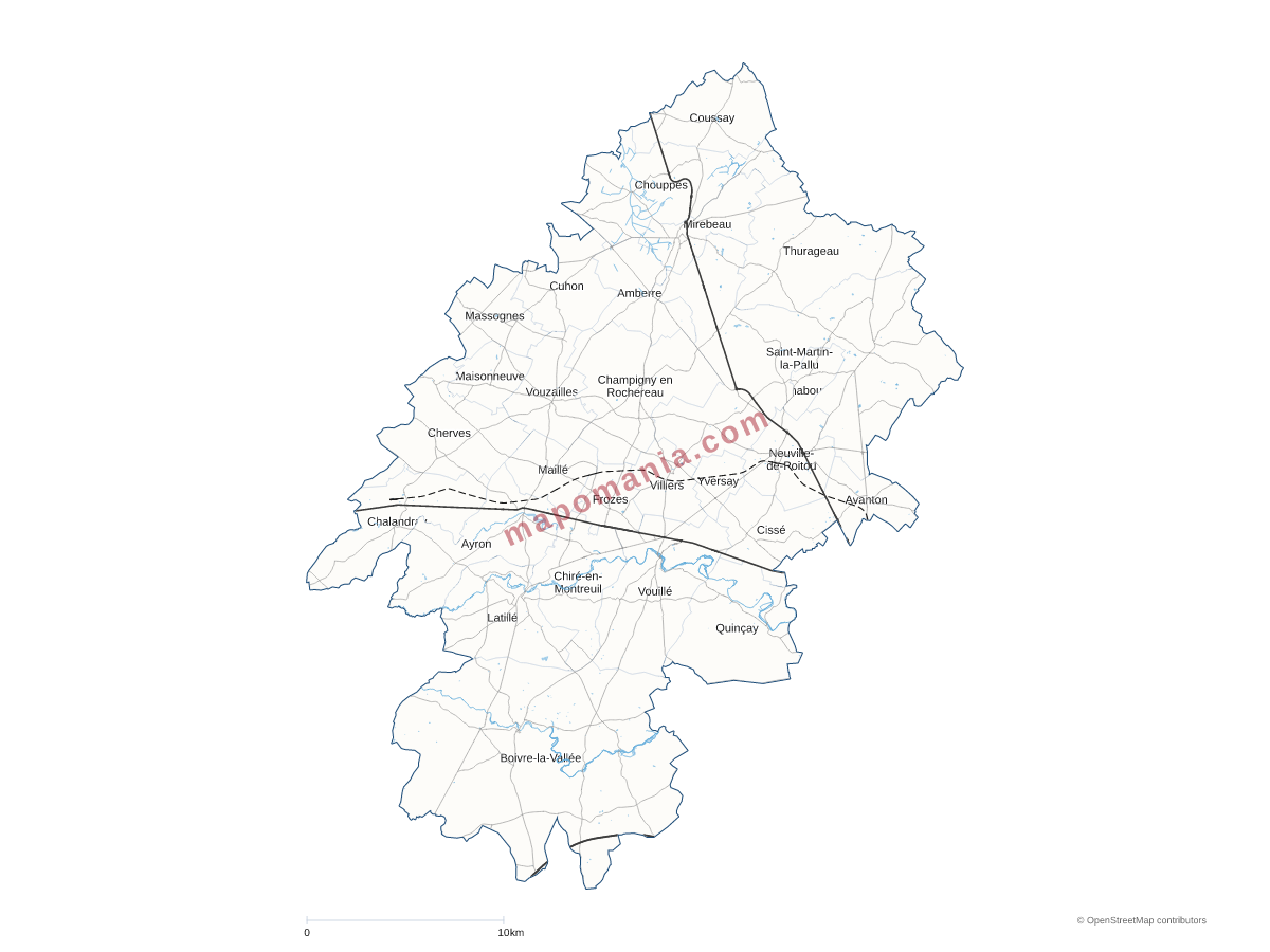 Carte de CC du Haut Poitou à personnaliser