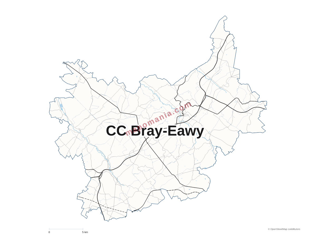 Carte de CC Bray-Eawy à personnaliser