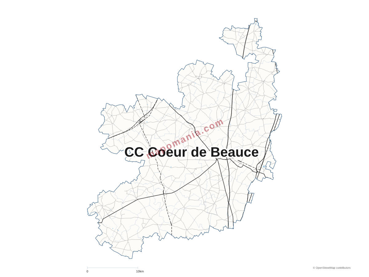 Carte de CC Coeur de Beauce à personnaliser