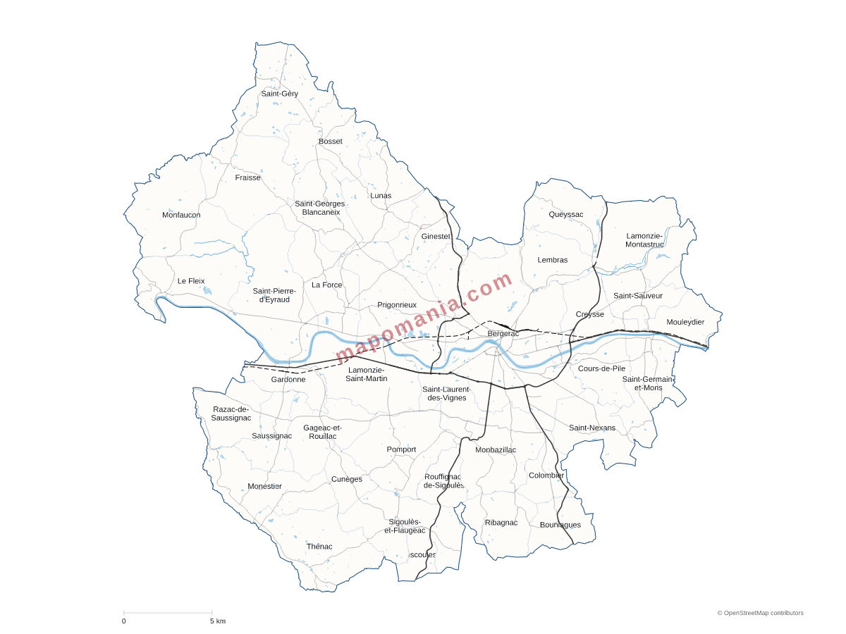 Carte de CA Bergeracoise à personnaliser