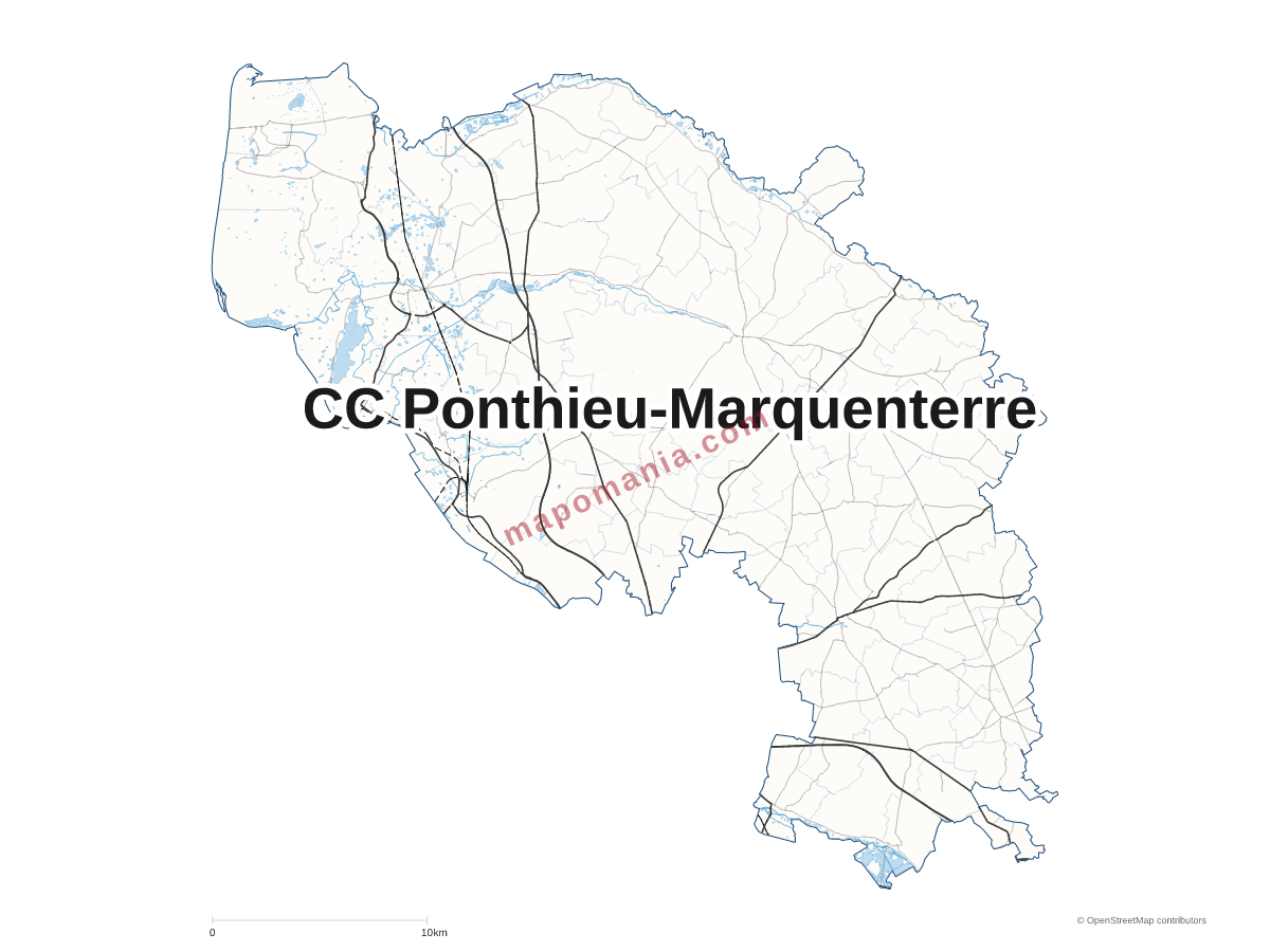 Carte de CC Ponthieu-Marquenterre à personnaliser