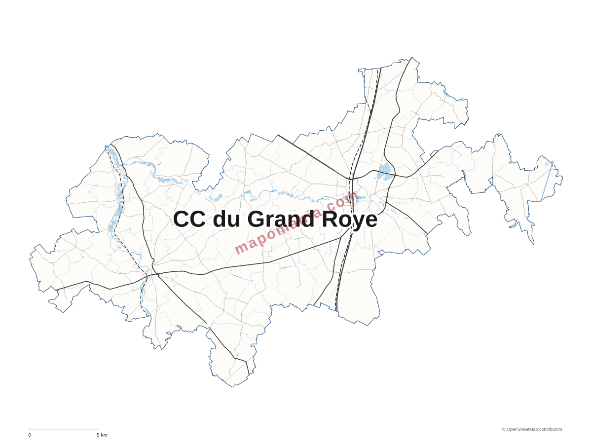 Carte de CC du Grand Roye à personnaliser