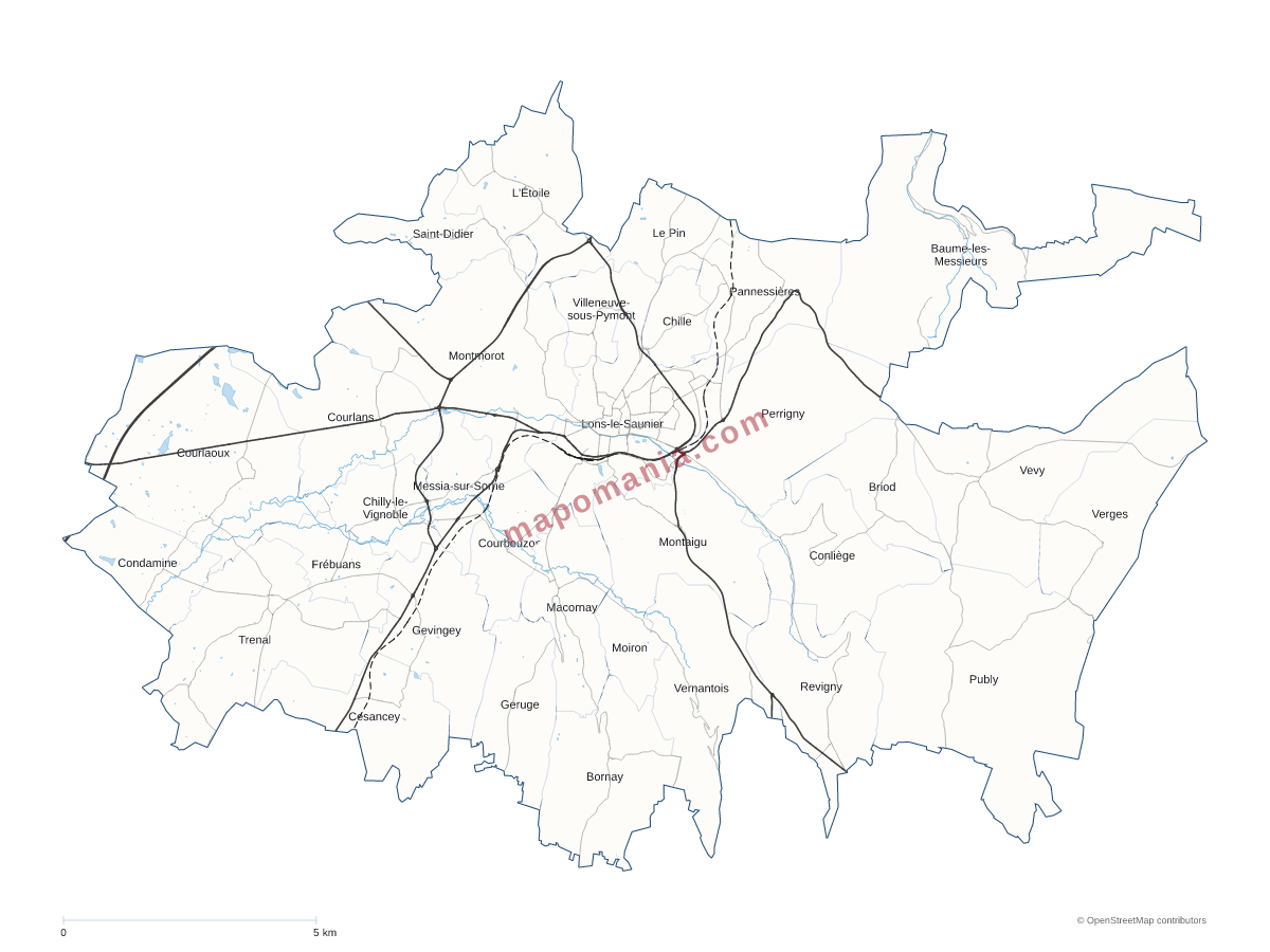 Carte de CA ECLA  (Espace Communautaire Lons Agglomération) à personnaliser