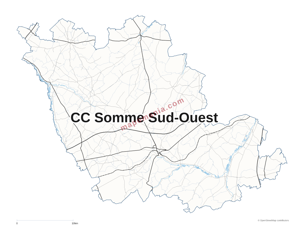 Carte de CC Somme Sud-Ouest à personnaliser