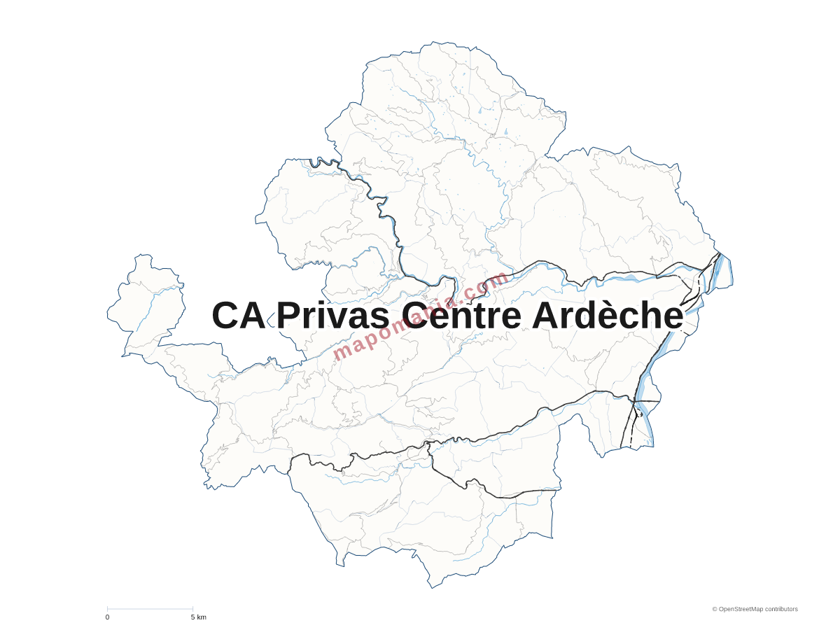 Carte de CA Privas Centre Ardèche à personnaliser