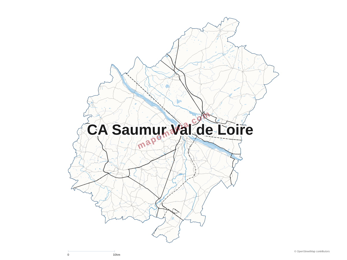 Carte de CA Saumur Val de Loire à personnaliser