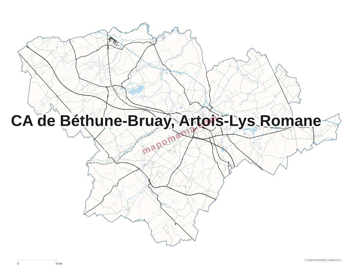 Carte de CA de Béthune-Bruay, Artois-Lys Romane à personnaliser