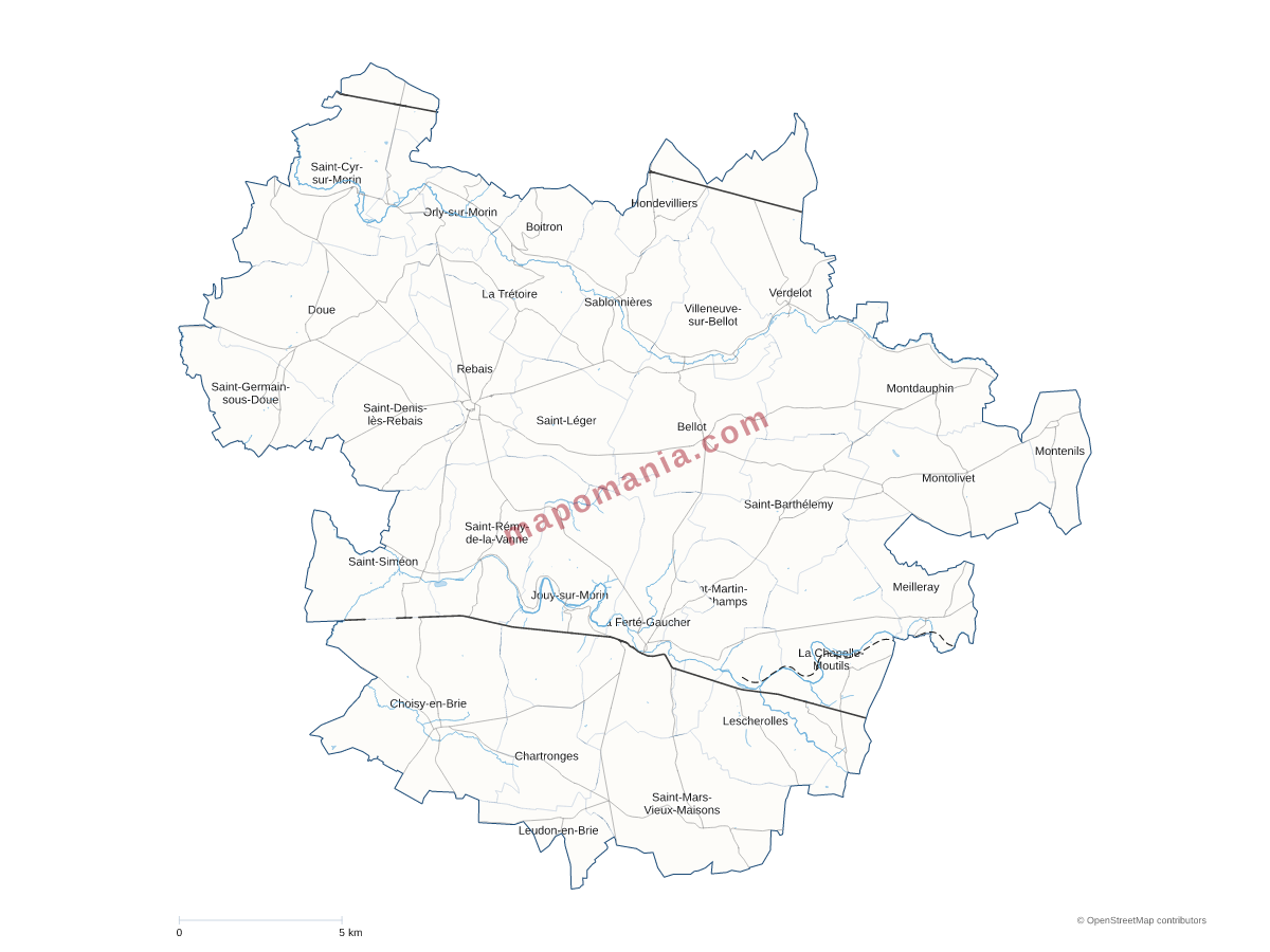 Carte de CC des Deux Morin à personnaliser